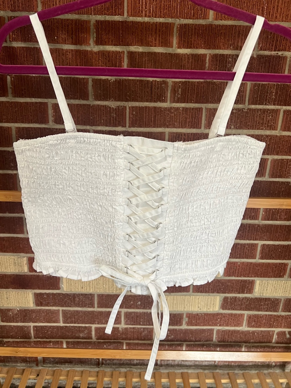 AE NWT corset crop top